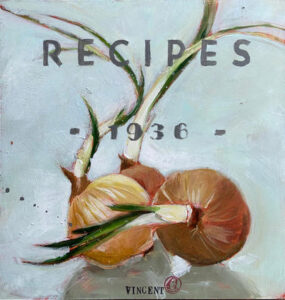 Flower-plate akryyli kankaalle, 2025, 79 x 79 cm, 750 € Recipes 1936
akryyli kankaalle, 2025, 31 x 32 cm, 300 €